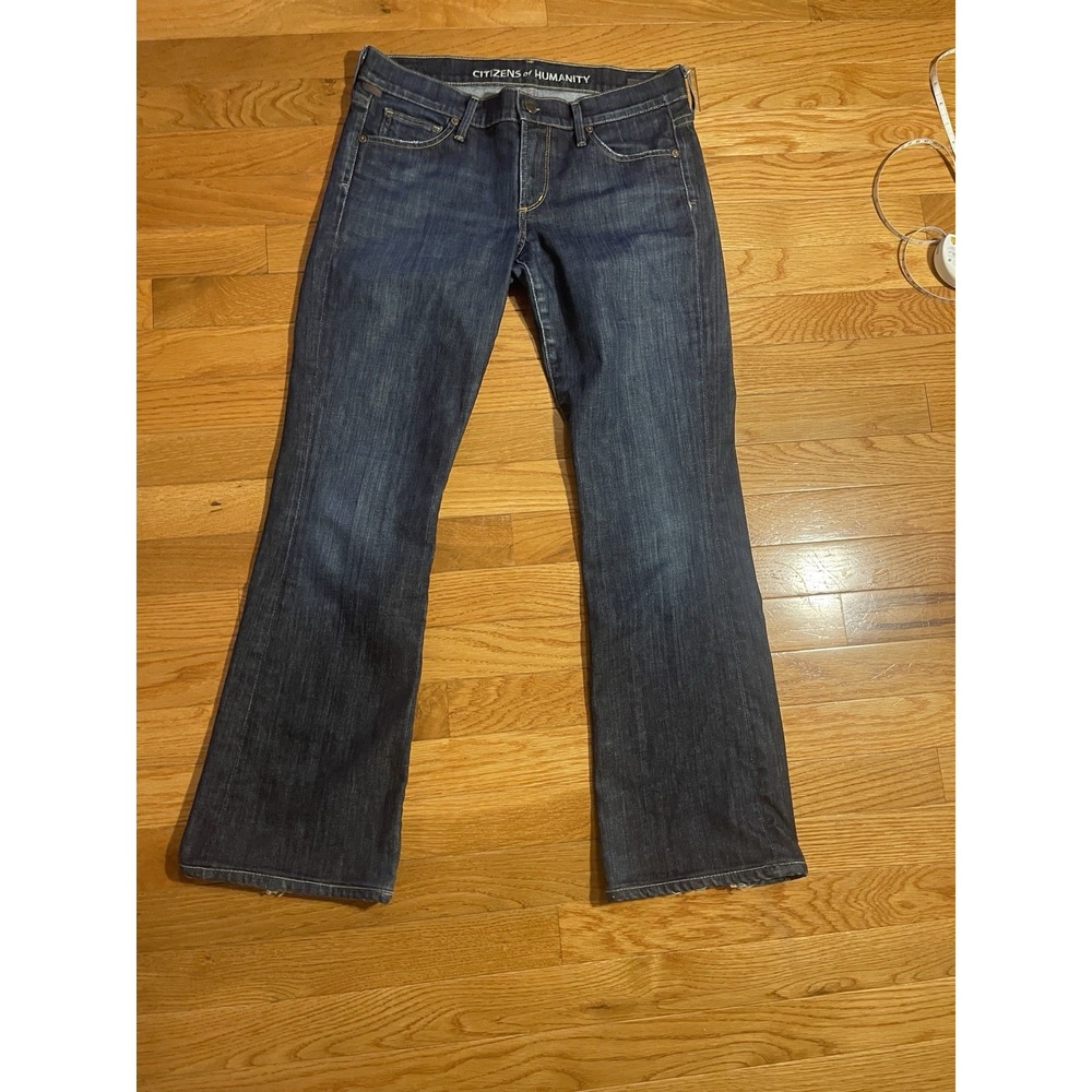 Citizens of Humanity Dita Petite Bootcut Jeans Womens 27 Dark Wash Stretch